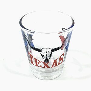 Vintage Texas Longhorn Shot Glass - Souvenir - Collectible
